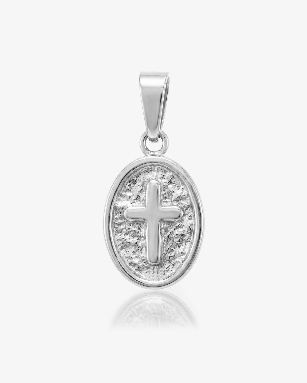 MINI OVAL CROSS CHARM