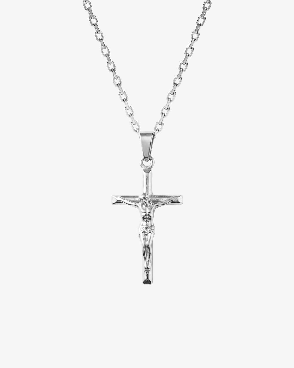 CRUCIFIX SILVER NECKLACE