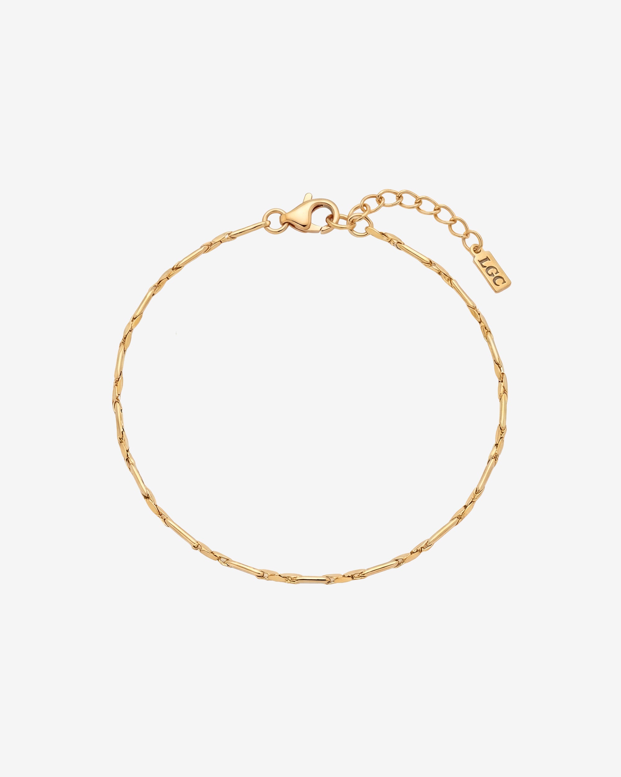LIRA GOLD BRACELET a minimal 1.5 mm gold chain with extender for a clean modern look