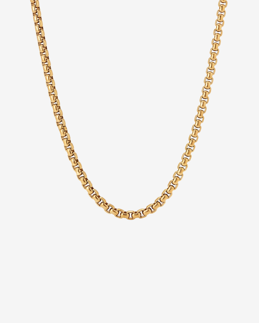 NOIR GOLD CHAIN with bold rectangular links in a gold finish