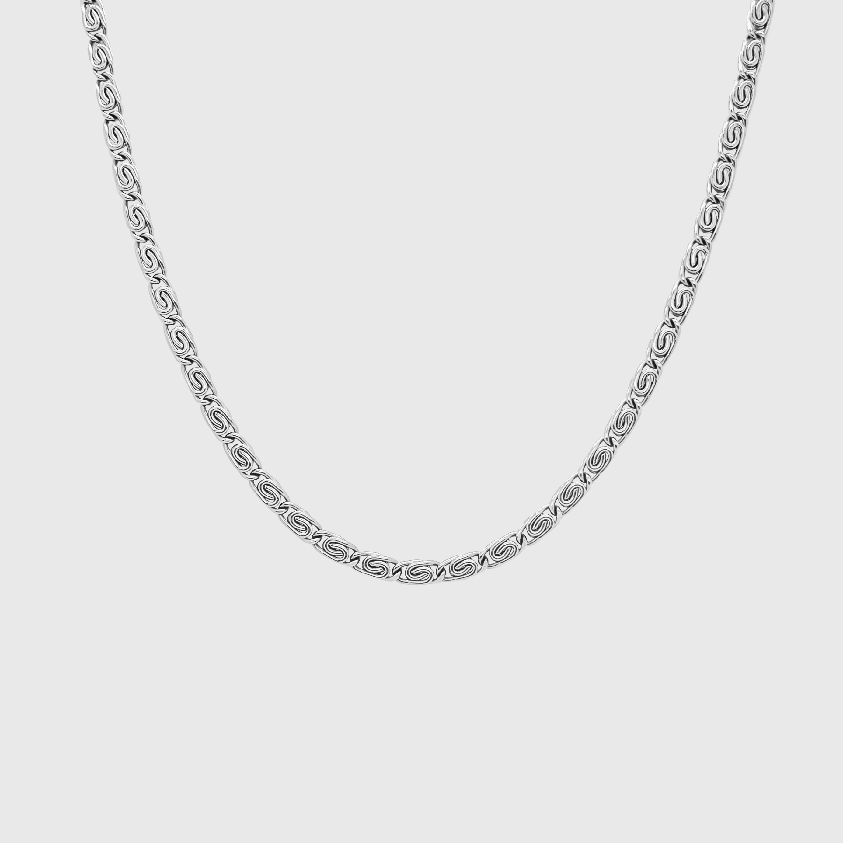 Small silver chain mens deals