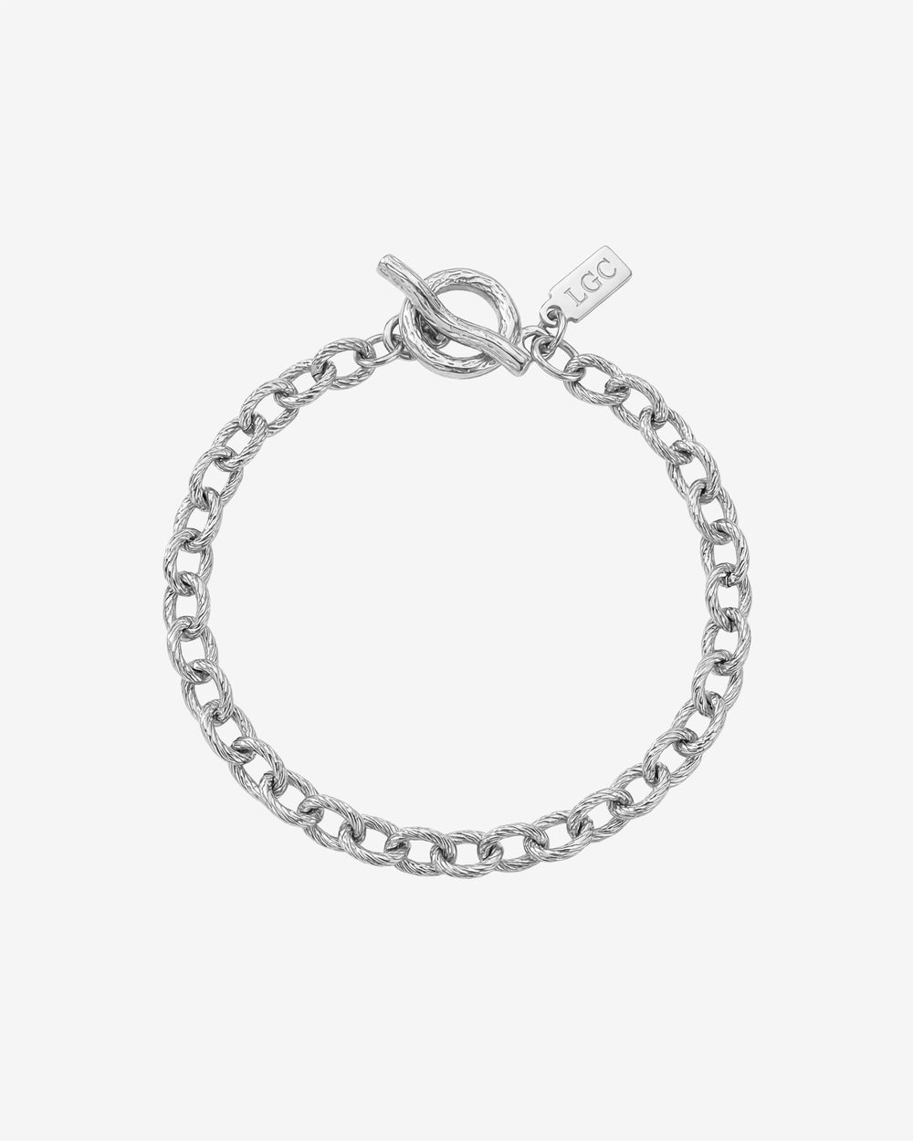 Saona Silver Bracelet with a chunky twisted rope chain