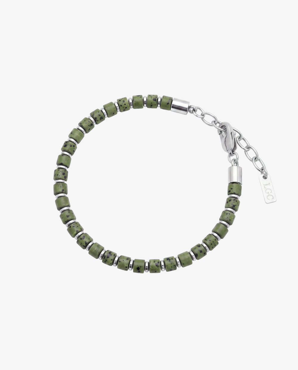 STONE BRACELET - GREEN LAVA