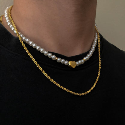 EUPHORIE GOLD PEARL NECKLACE