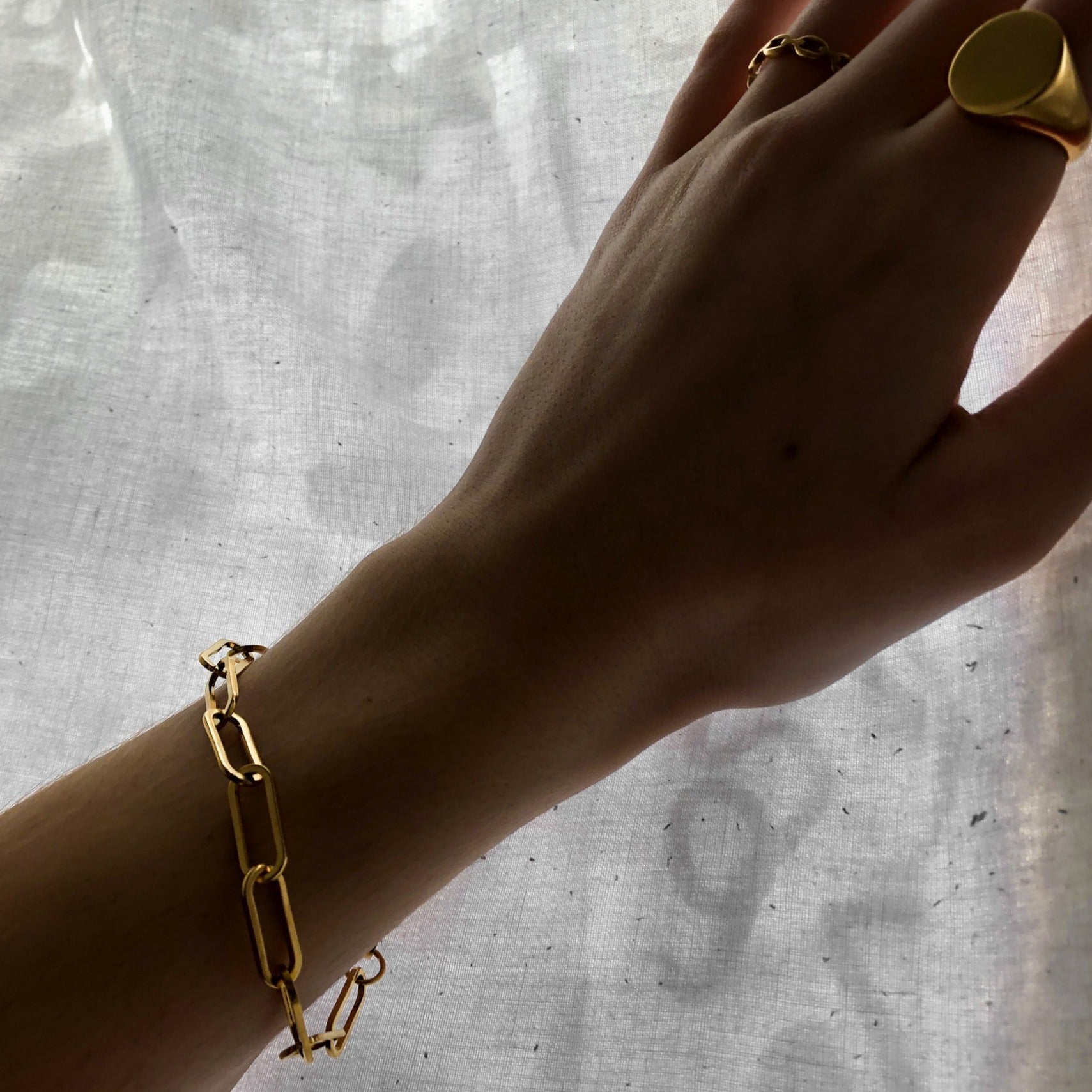 stainless steel gold bracelet